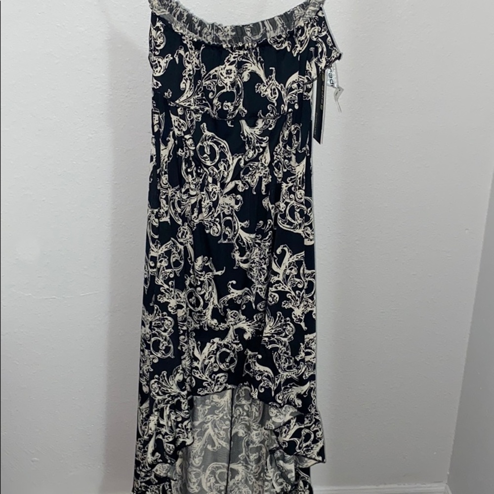 Black & White High Low Dress